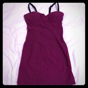 Purple mini dress
